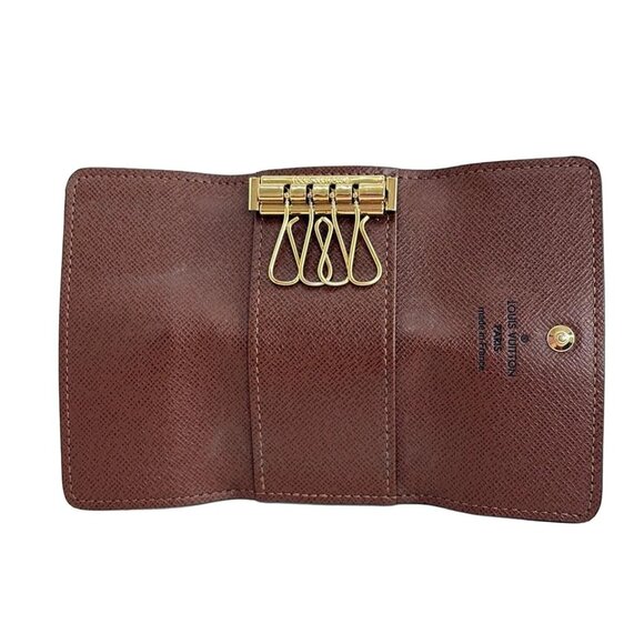 LOUIS VUITTON Multicles 4 Maroon Monogram RFID : confirmed Key Case 321-081825 - Picture 3 of 5